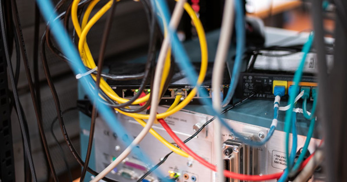 Messy Network Server Closet