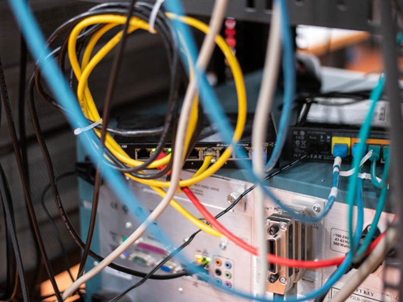Messy Network Server Room