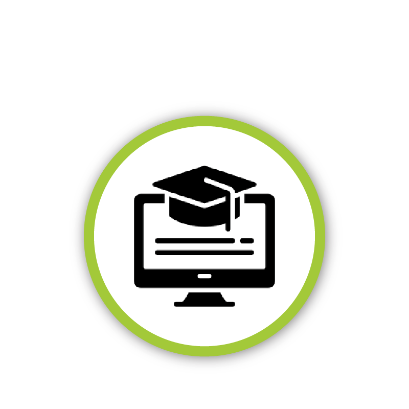 icon of online training certification